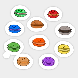 Assorted Macarons Pack Sticker